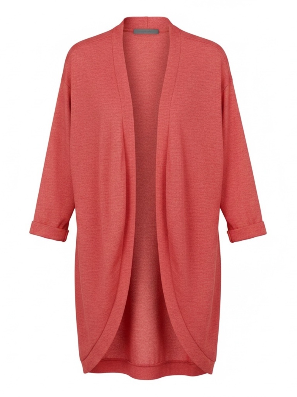 Sunday In Brooklyn Open Front Cardigan Duster Orange Red Size L